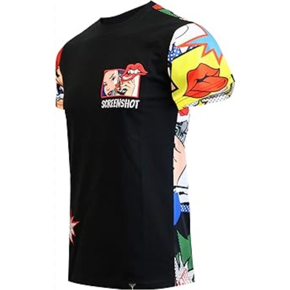Screenshot Novelty Graphic T-Shirt Small Pop Art Comic Book Print  Tee‎ NWOT